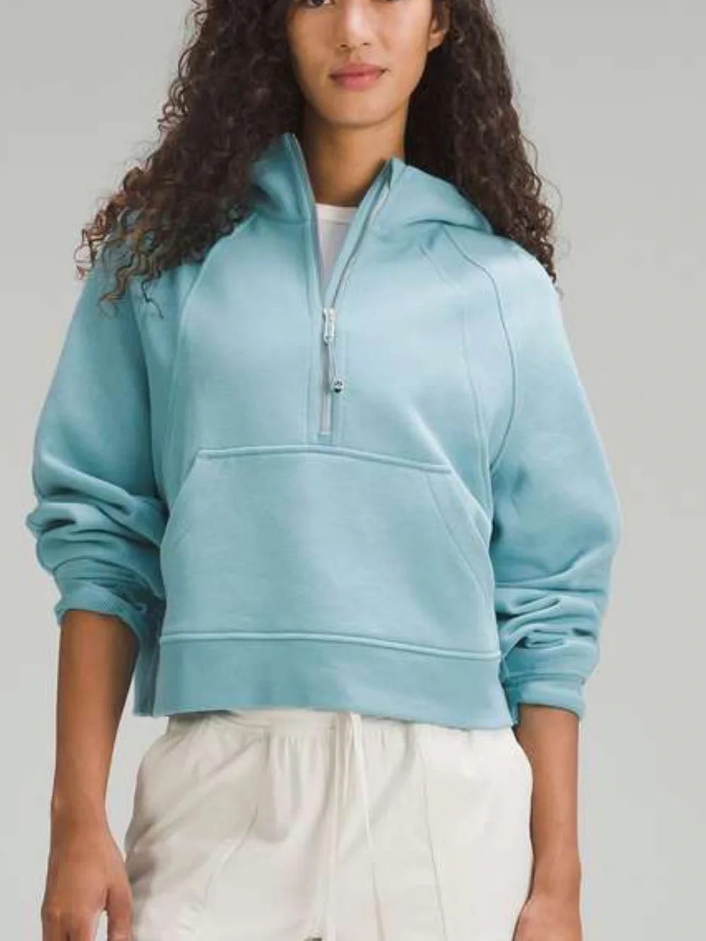 lululemon athletica Tidal Teal Half-Zip Pullover Scuba- M / L - EUC